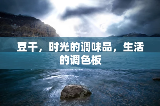 豆干，时光的调味品，生活的调色板