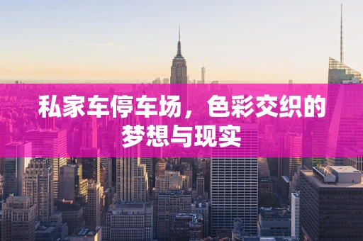 私家车停车场，色彩交织的梦想与现实