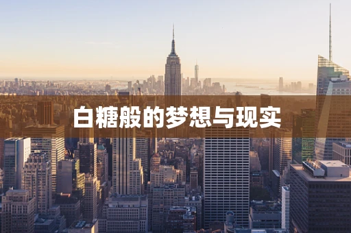 白糖般的梦想与现实
