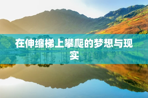 在伸缩梯上攀爬的梦想与现实
