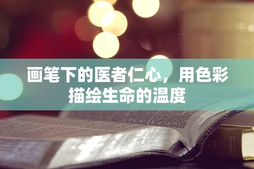 画笔下的医者仁心，用色彩描绘生命的温度