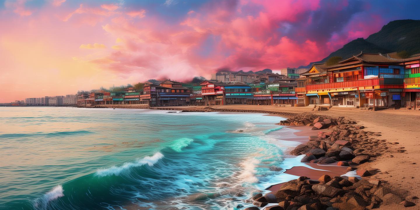 秦皇岛，色彩斑斓的梦与现实交织画卷