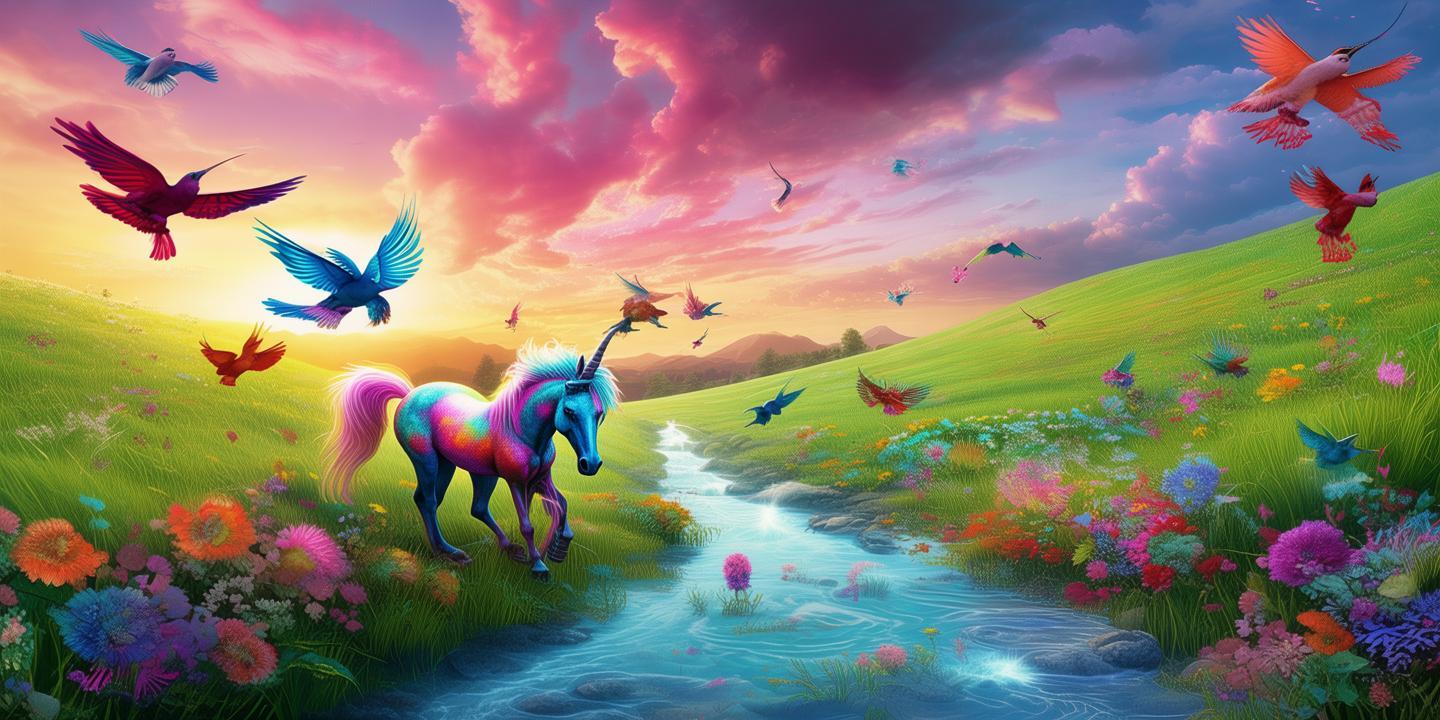 牧场之梦，色彩斑斓的现实与幻想