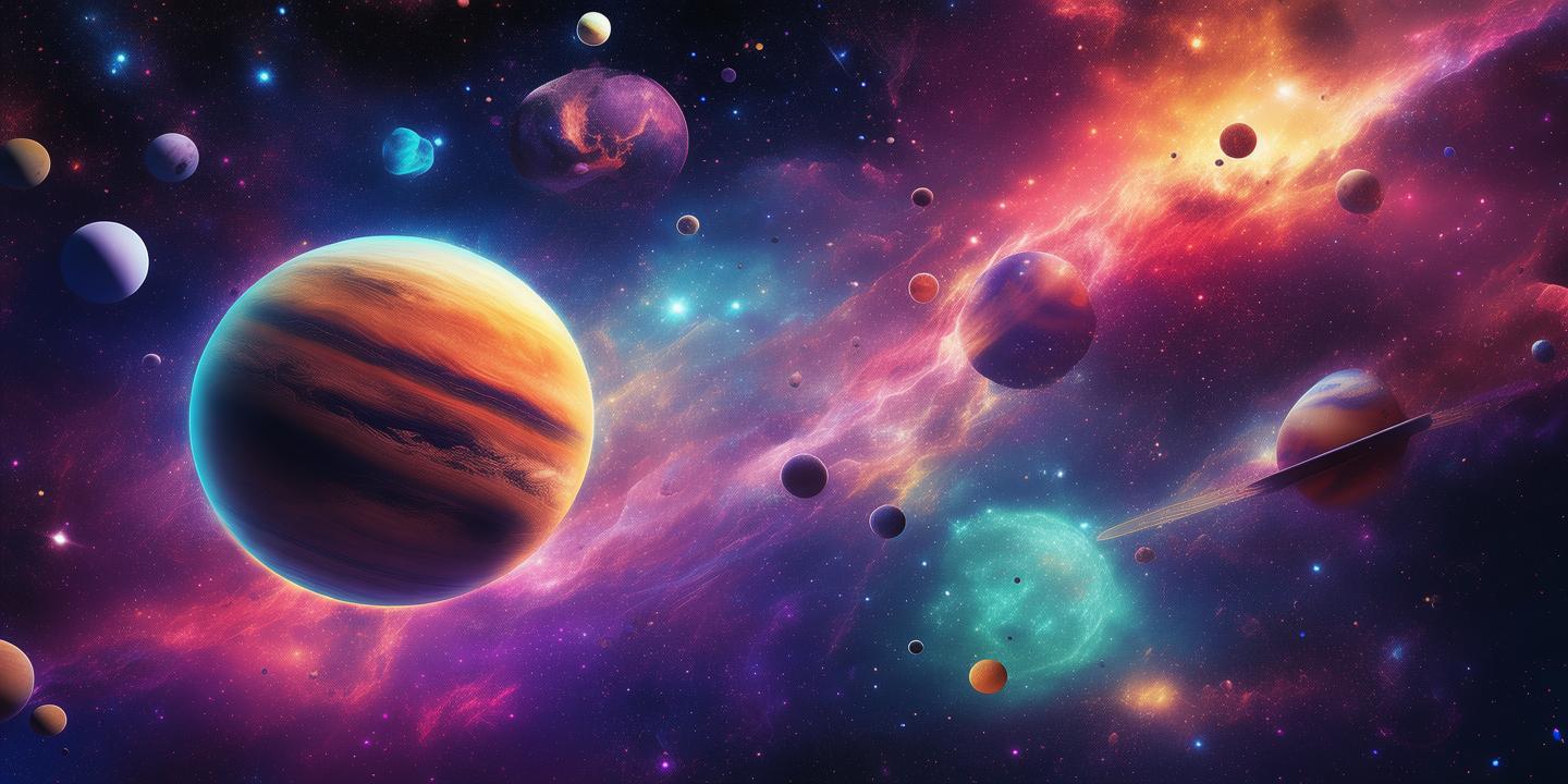 色彩斑斓的宇宙画卷，行星科学的梦幻现实