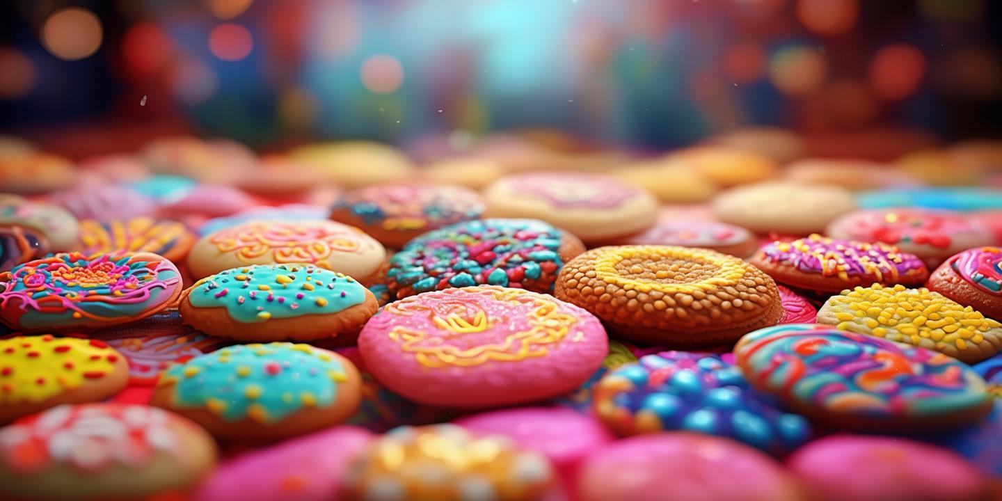 色彩斑斓的饼干，梦想与现实的甜蜜交织
