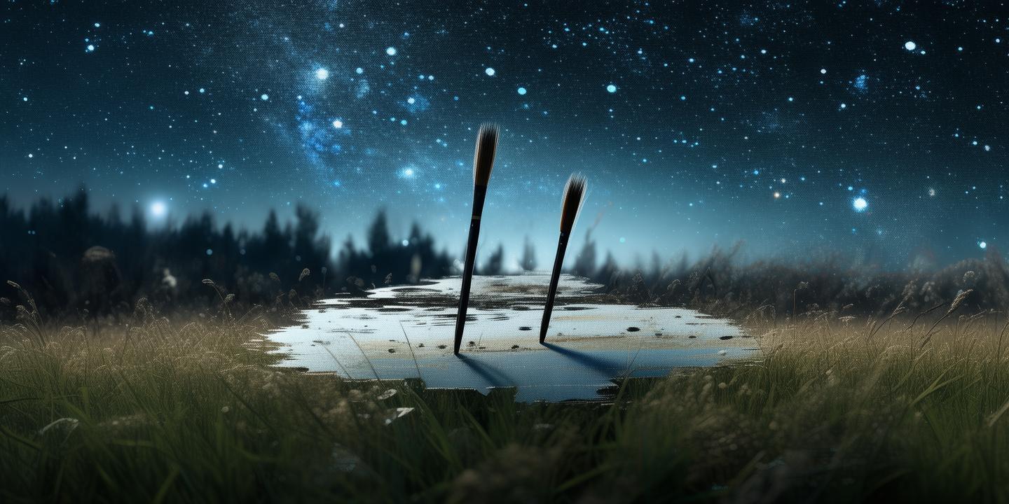 星空下的画笔，天文学与艺术的交织