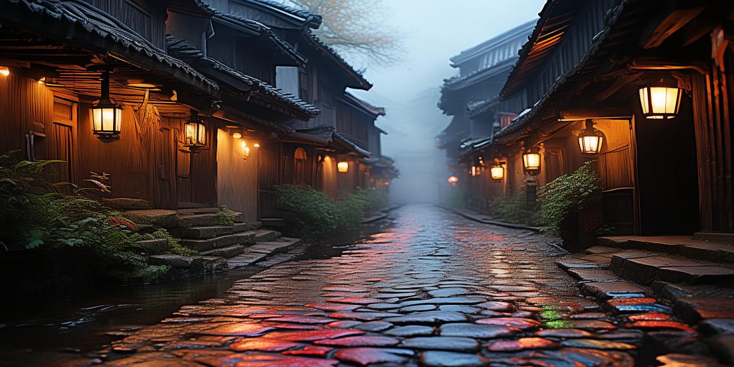 梦回古镇，石板路上的色彩斑斓
