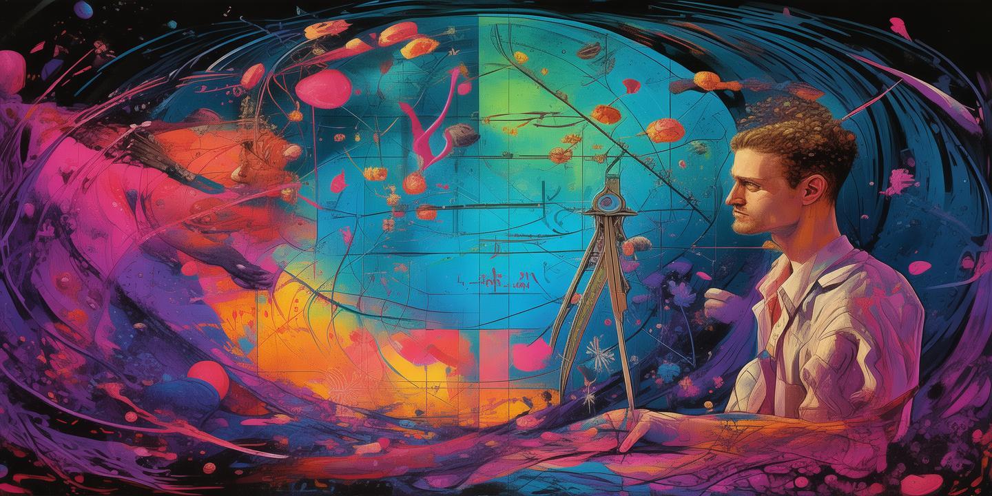 色彩斑斓的数学梦境，一位画家与数学家的双重奏章