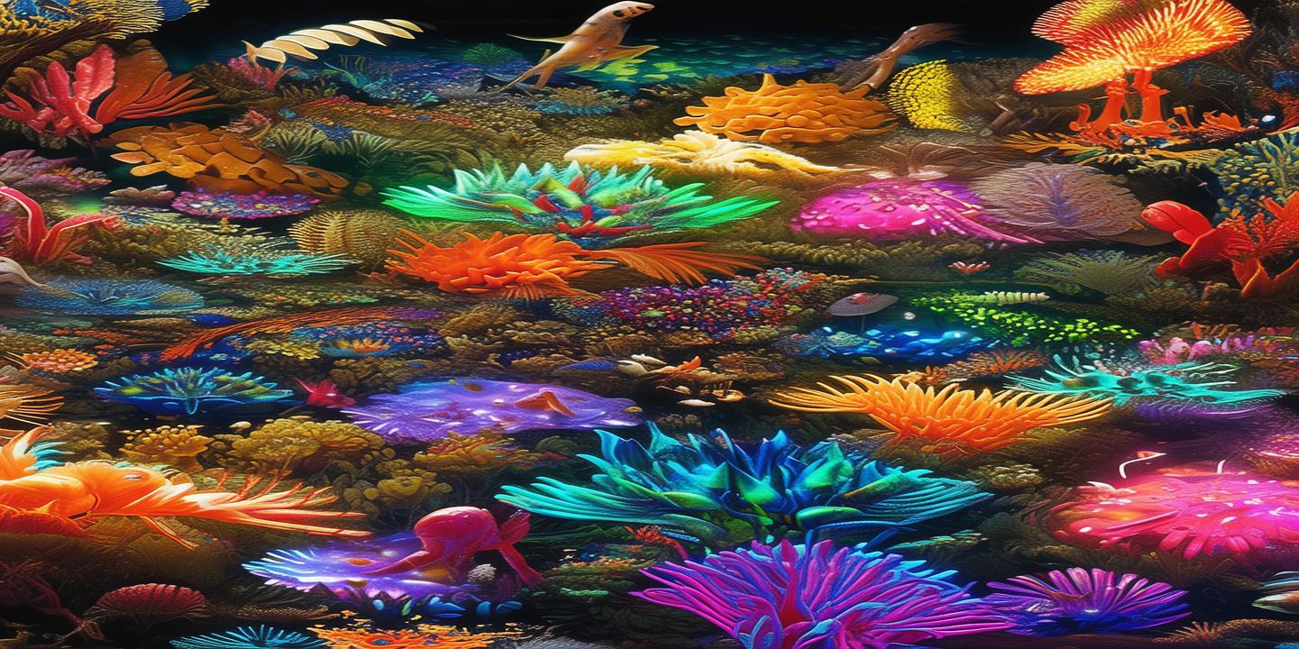 色彩斑斓的生物世界，画家眼中的科学梦想