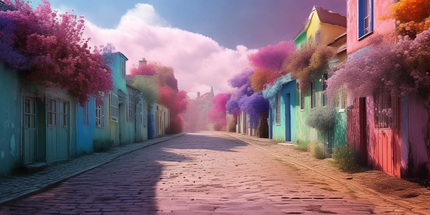 清镇之色，梦与现实交织的色彩画卷