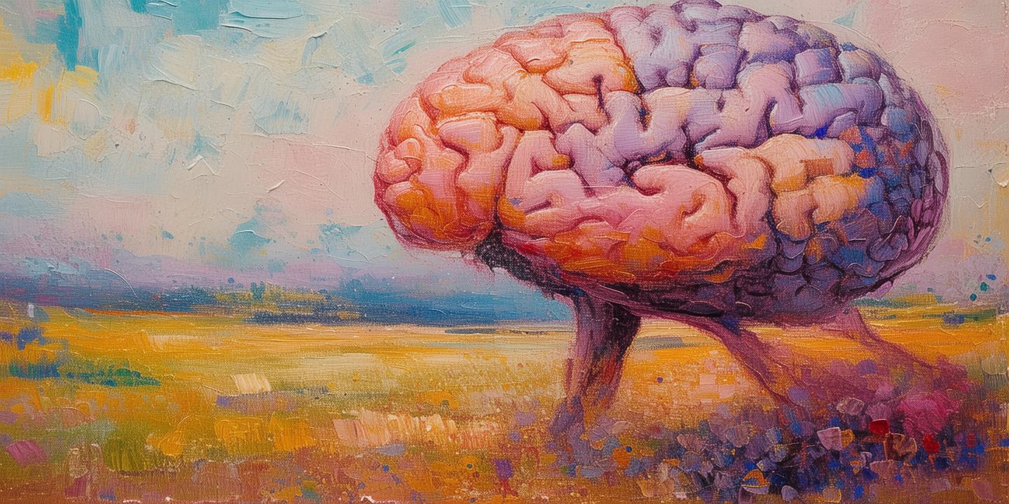 色彩斑斓的笔触，脑梗塞的温柔画卷