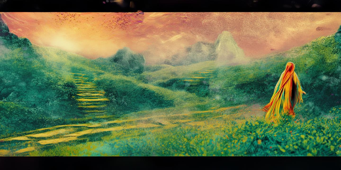 梦回道境，色彩中的现实与幻想