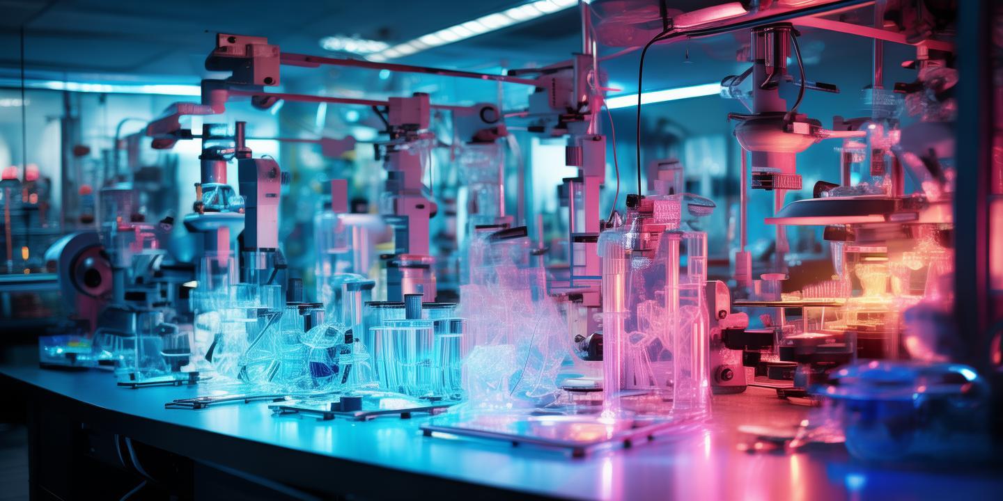 色彩斑斓的医学实验室，梦想与现实的交响曲