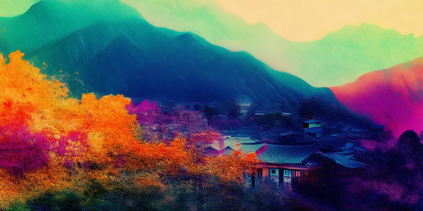邛崃之色，梦与现实交织的色彩画卷
