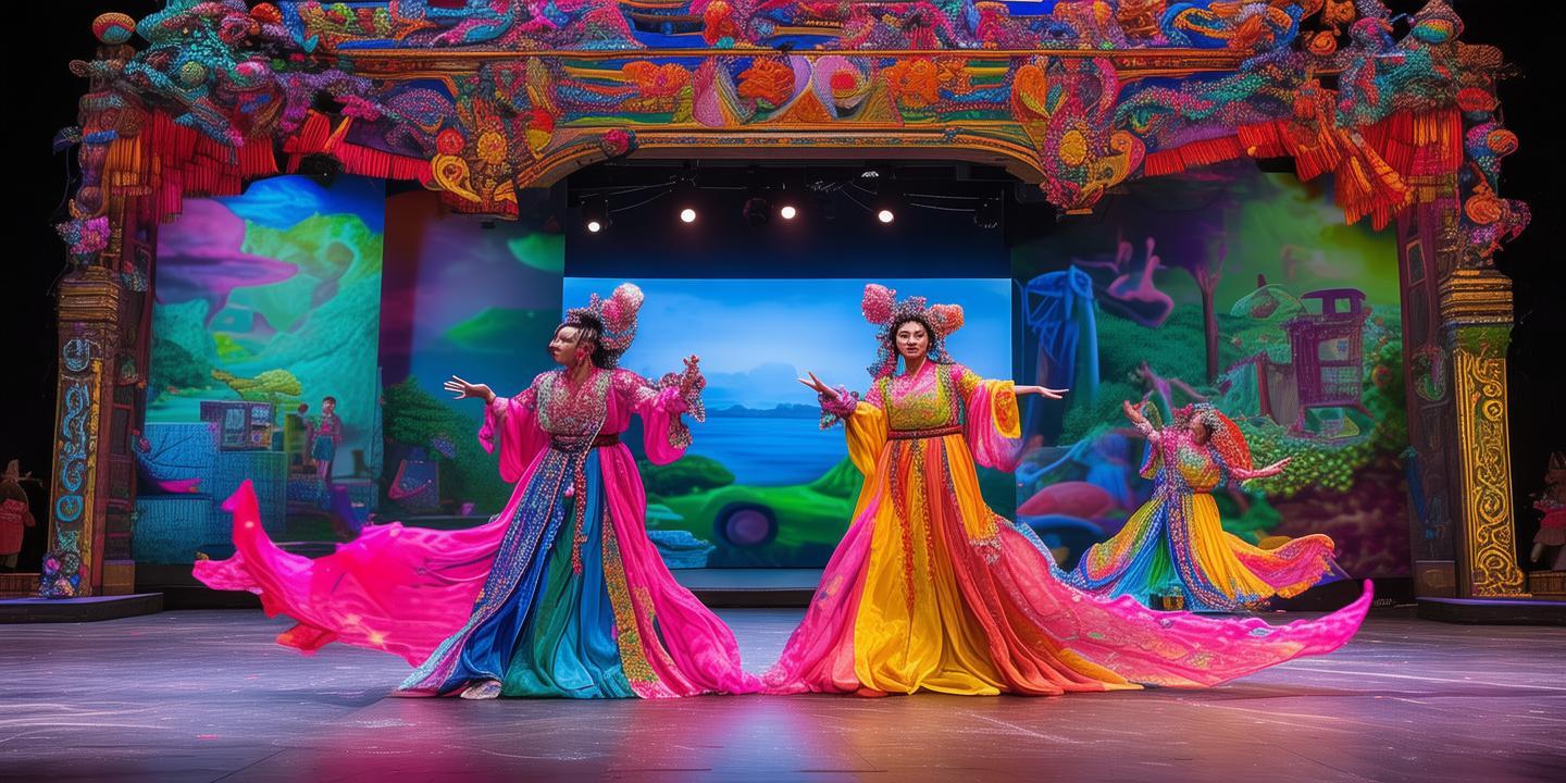色彩斑斓的二人转，梦与现实交织的舞台画卷