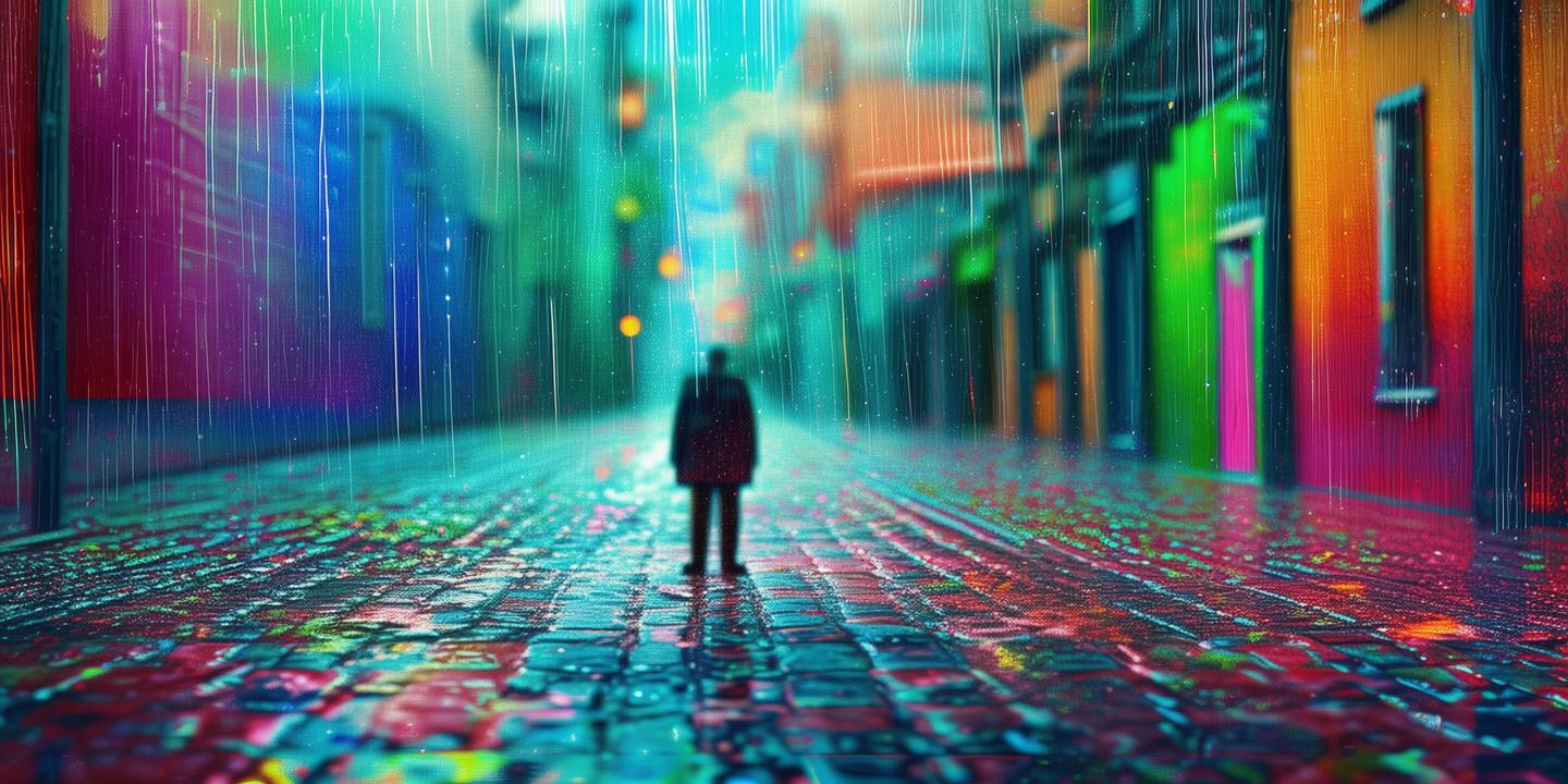 雨天的色彩，梦想与现实的交织