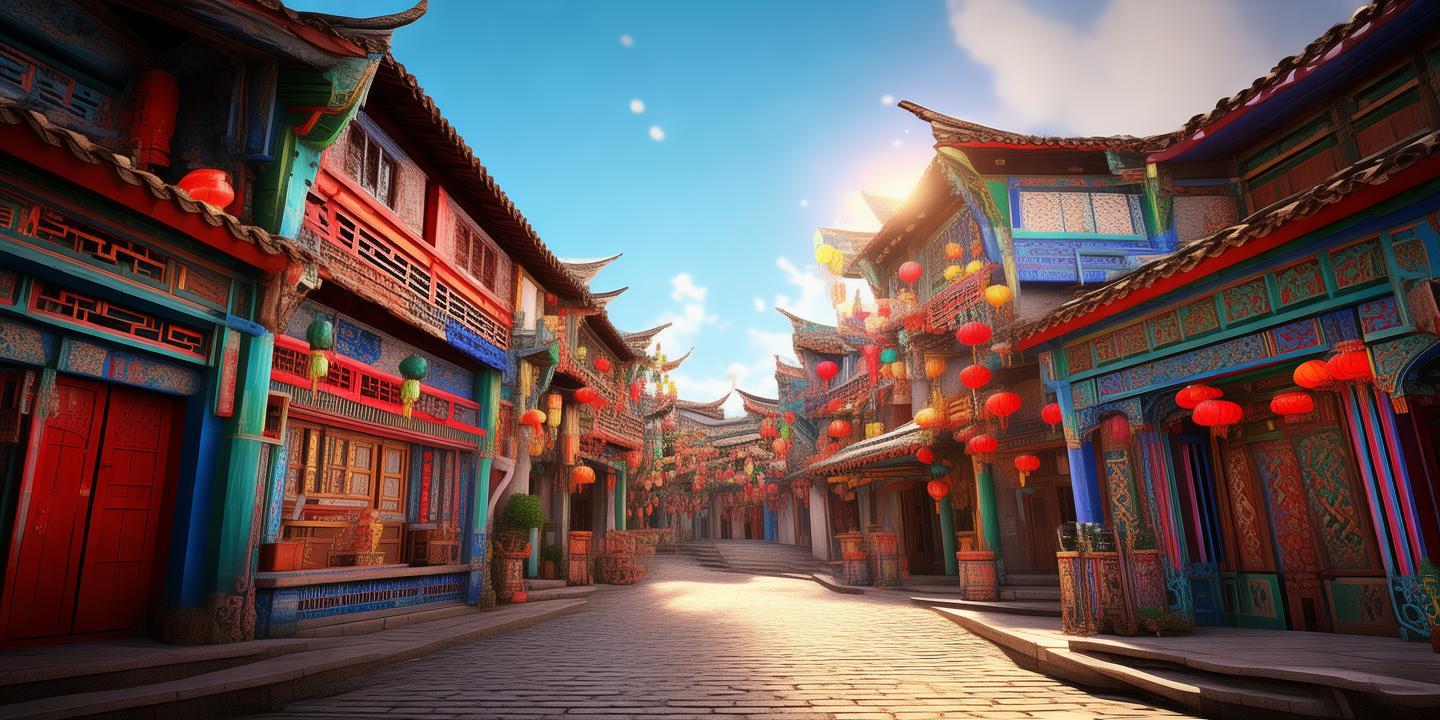 绘梦古镇，街角的色彩斑斓