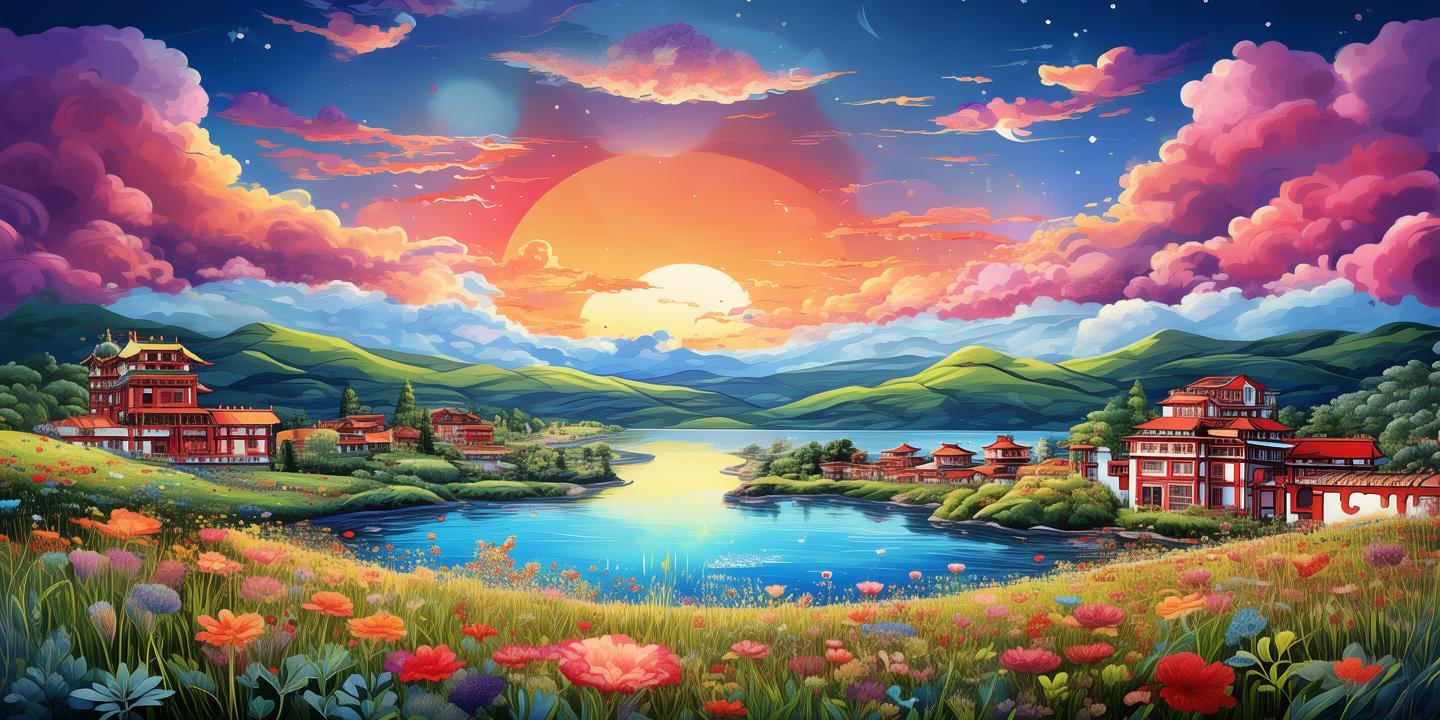 色彩斑斓，新密之梦的画卷