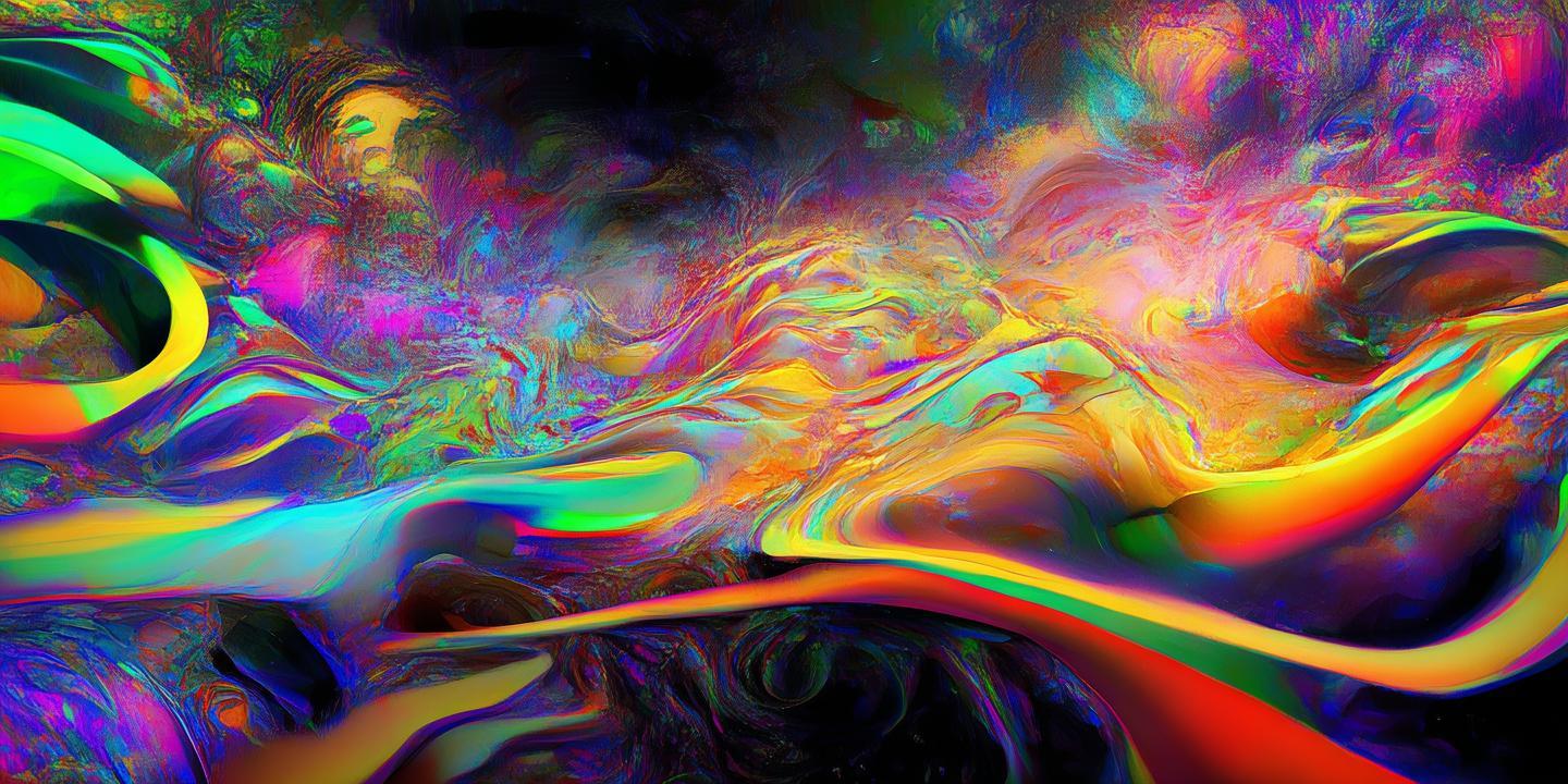 色彩交织的梦境与现实——人工智能时代的艺术探索