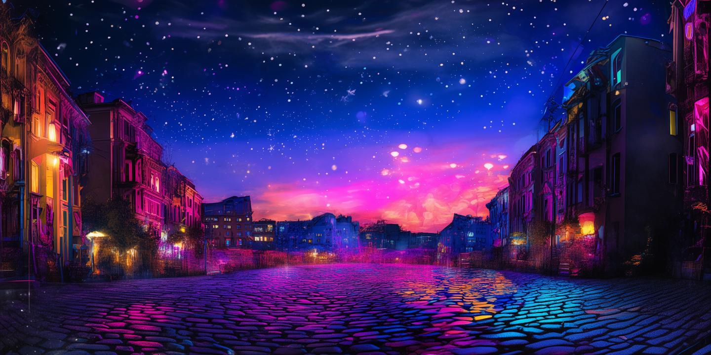 夜绘斑斓，梦与现实的色彩交响