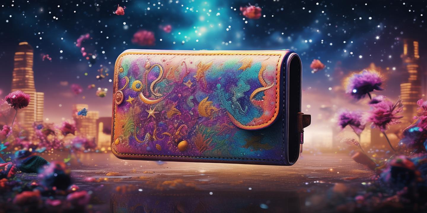 色彩斑斓的梦想钱包，现实与幻想的交织