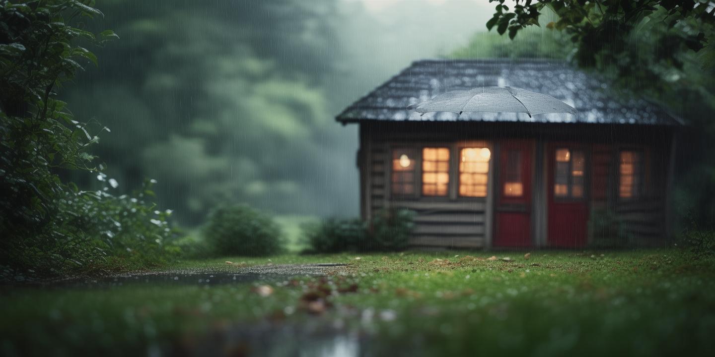雨绘生活，一抹灰蓝的温柔记忆