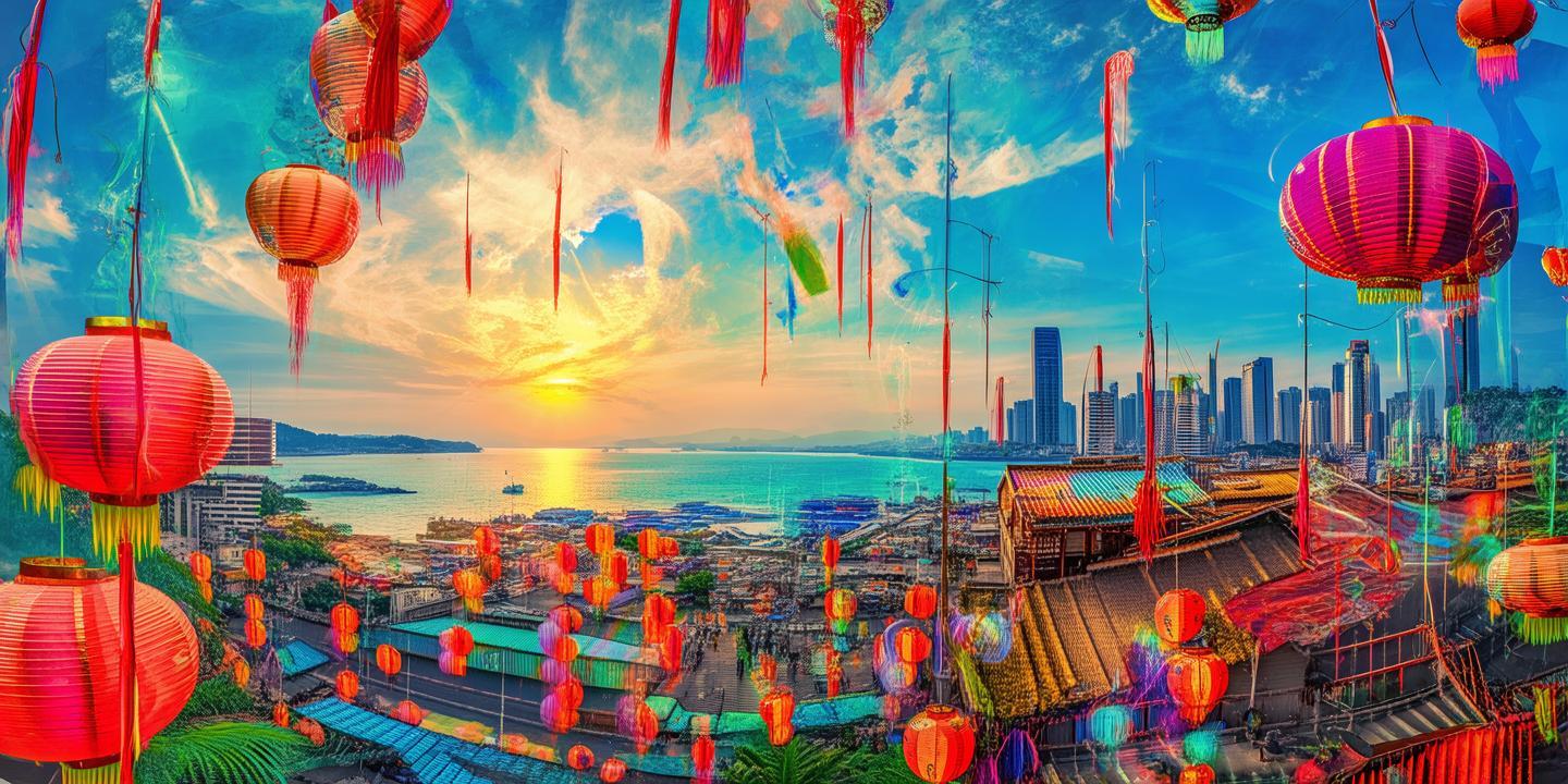 色彩斑斓的钦州，梦与现实交织的画卷