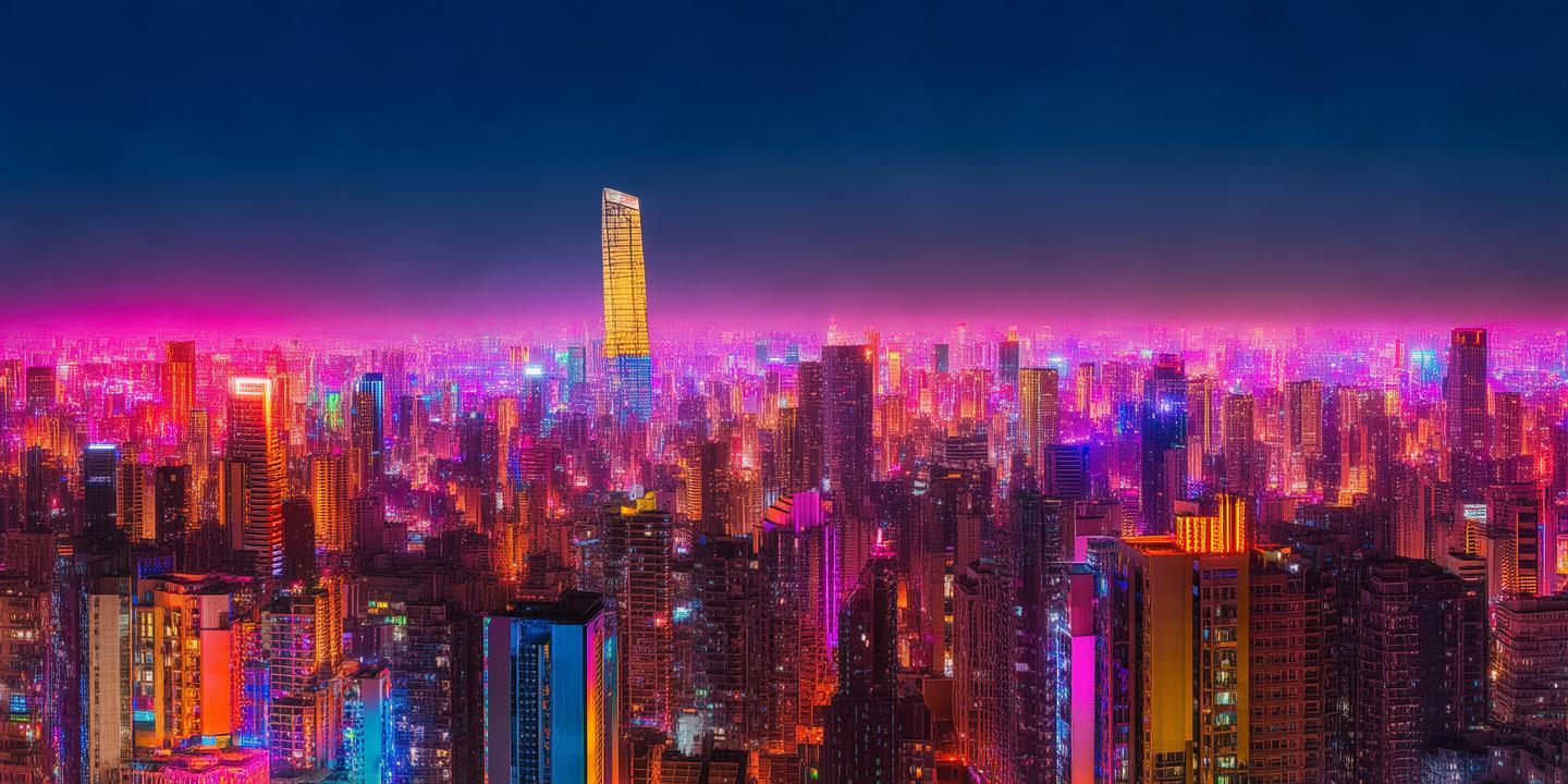 兴平之梦，色彩斑斓的都市剪影