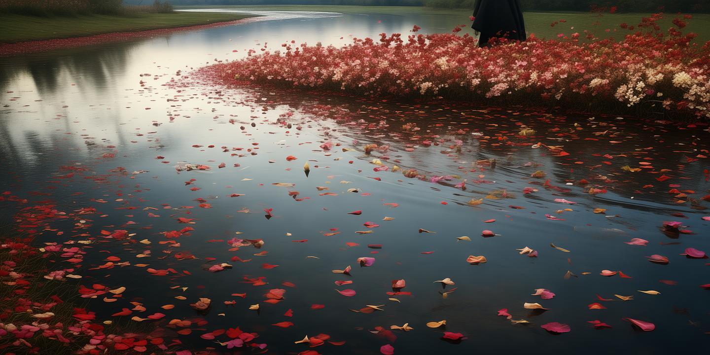 花季凋零，河道边的无声悲歌