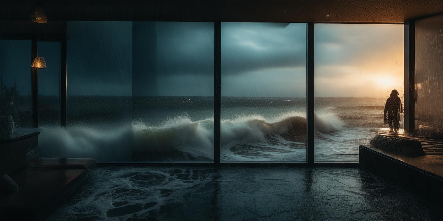 当海风掀起狂想曲—三亚台风夜，海景房里的诗意与狼狈