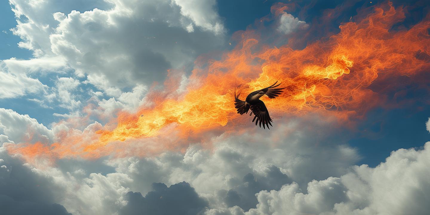 云霄之上，当画笔邂逅战鹰的炽焰轨迹