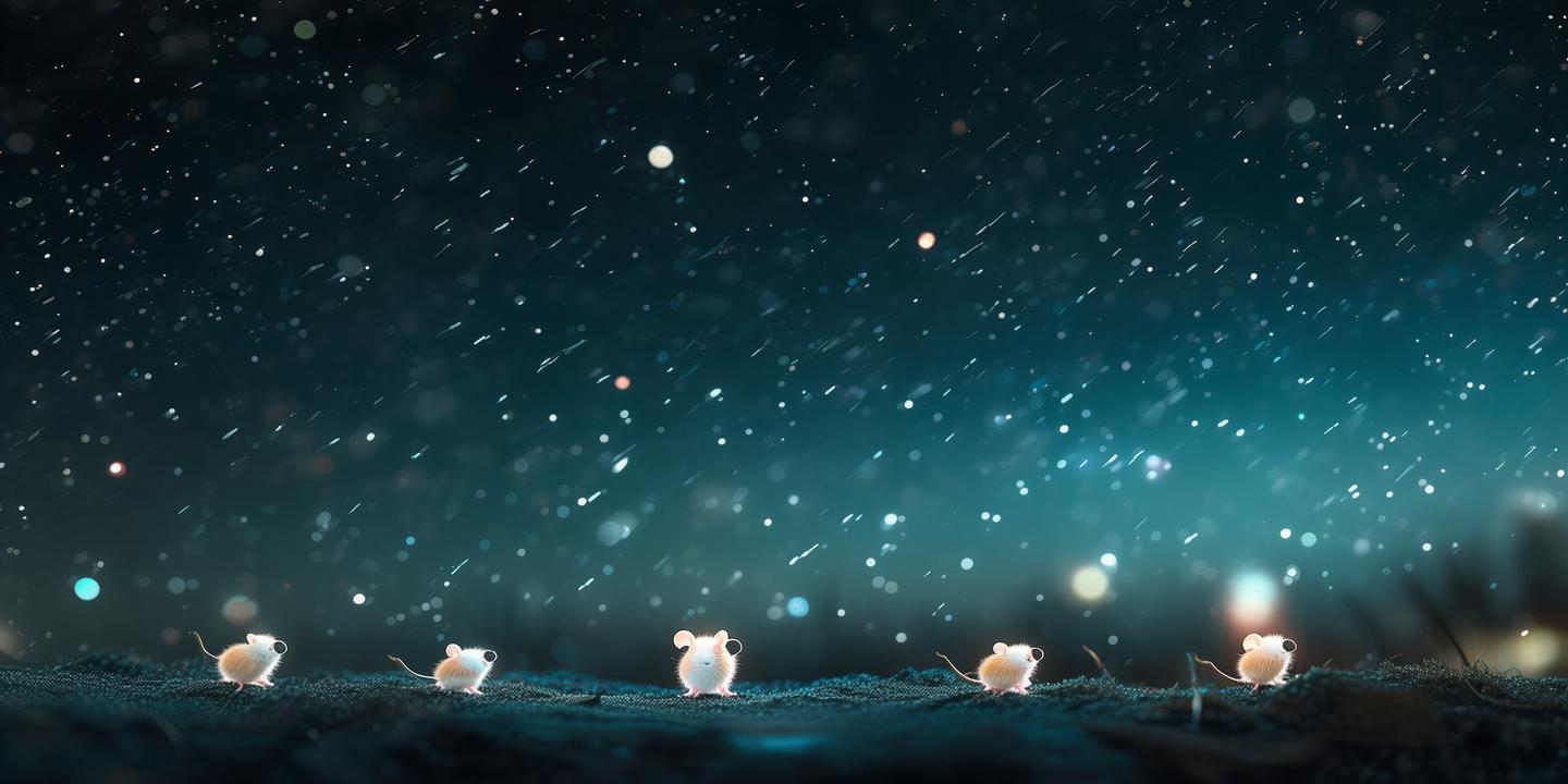 星轨上的微光—四只小鼠的太空诗篇