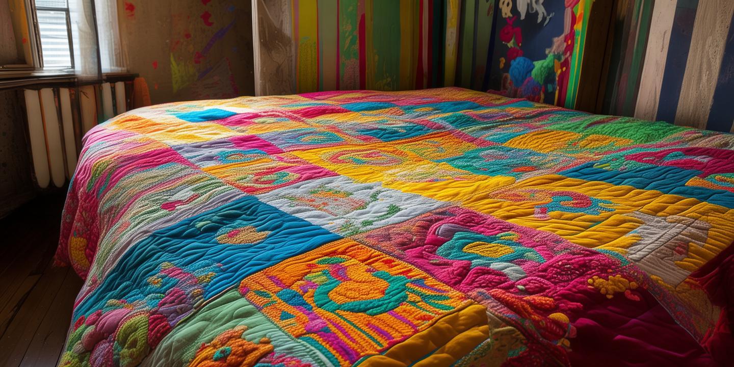 当童真底色撞上成人世界的隐喻—一床被褥引发的色彩对话